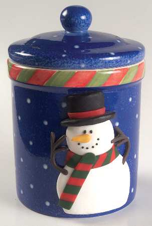 Snowy Day Medium Canister & Lid