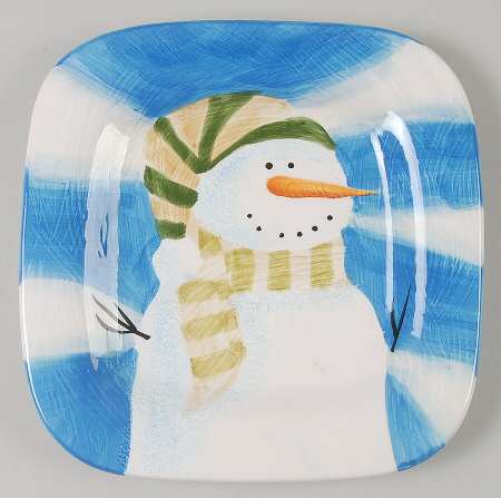 Wintergreen Square Salad Plate