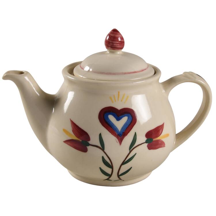 Pennsylvania Dutch Teapot & Lid