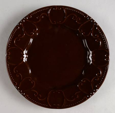 Isabella Chocolate Salad Plate