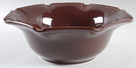 Isabella Chocolate 12" Round Serving Bowl