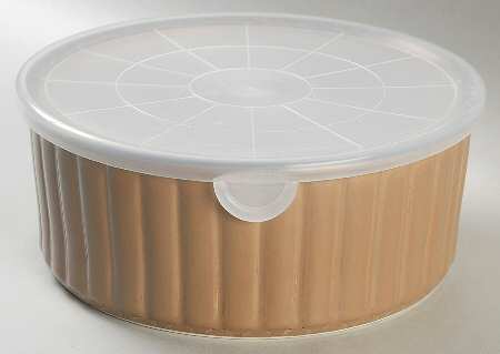 Concepts Cocoa 8" Ceramic Storage Bowl & Plastic Lid