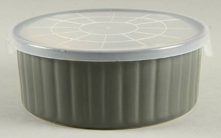 Concepts Avocado 6" Storage Ceramic Bowl Plastic Lid