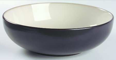 Sensation Black 9" Round Vegetable Bowl