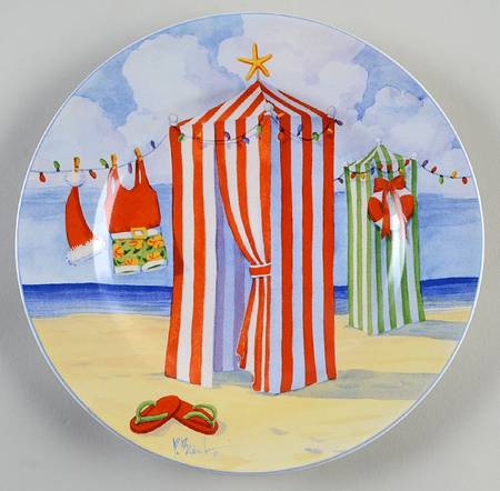 Coastal Christmas Salad Plate