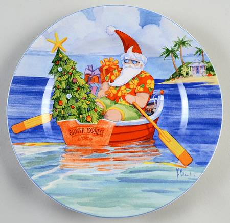 Coastal Christmas Salad Plate