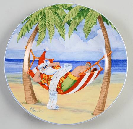 Coastal Christmas Salad Plate