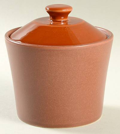 Checkers Sienna Sugar Bowl & Lid
