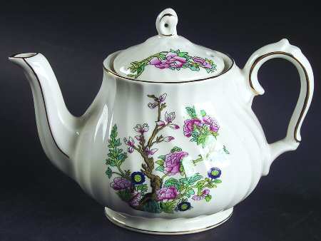 Indian Tree (Gold Trim) Individual Teapot & Lid