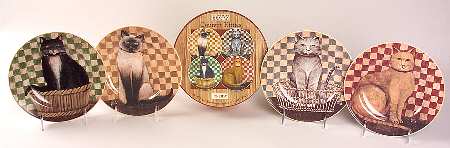 Country Kitties Salad/Dessert Plate - Set of 4 Boxed