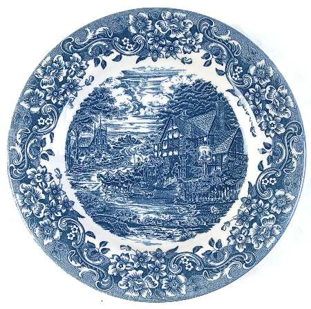 17th Century Blue Salad Plate