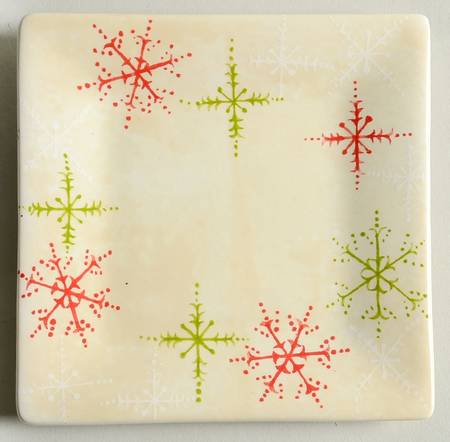 Snowmates Cream Appetizer Plate