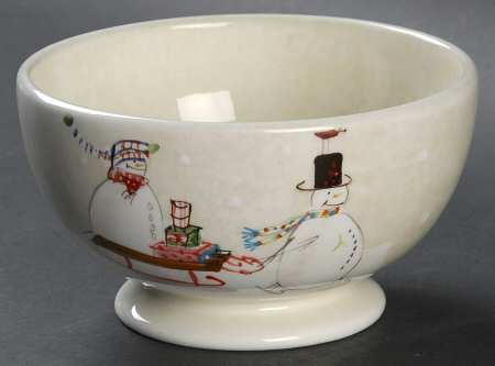 Snowmates Cream 5" All Purpose Bowl