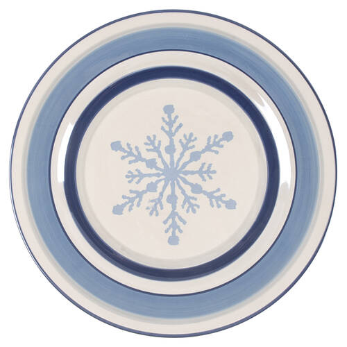 Winter Frost Dinner Plate by St Nicholas Square