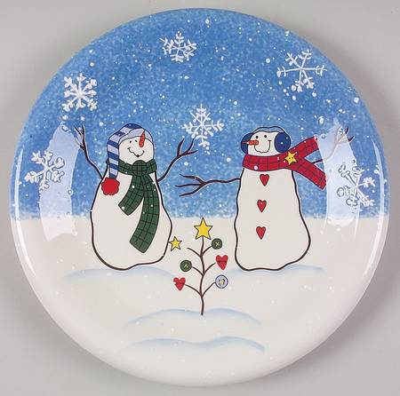 Button Tree Button Up Salad Plate by St Nicholas Square