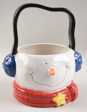 Button Tree Button Up Figural Basket with Handle