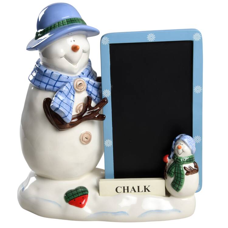 Button Tree Button Up Chalk Board Figurine