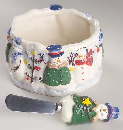 Button Tree Button Up Dip Bowl & Spreader Set