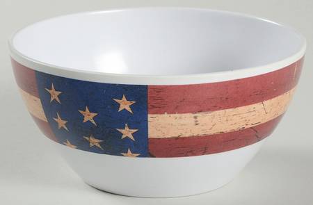 Colonial (Black Trim) Melamine All Purpose Bowl