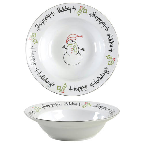 Tis the Season Rim Soup Bowl