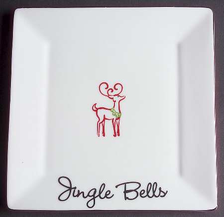 Tis the Season Square Salad Plate