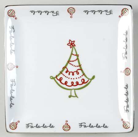 Tis the Season Square Salad Plate