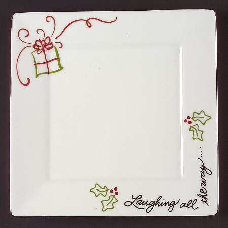 Tis the Season Square Salad Plate