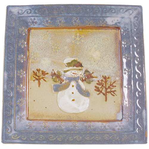 Forest Friends Square Salad Plate