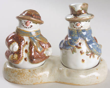 Forest Friends Figural Salt and Pepper Tray Set