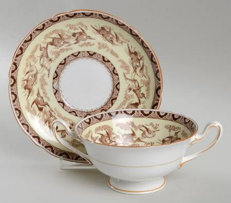 12778 (Scallop) Footed Cream Soup Bowl & Saucer Set