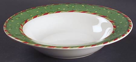 Christmastime in the City Rim Soup Bowl