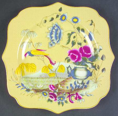 Home Accents Kimono 9" Square Fancy Plate