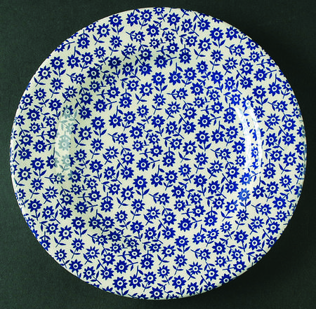 Calico Blue Salad/Dessert Plate