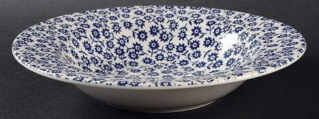 Calico Blue Rim Soup Bowl