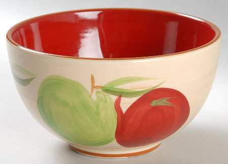 Apple Stripes Soup/Cereal Bowl