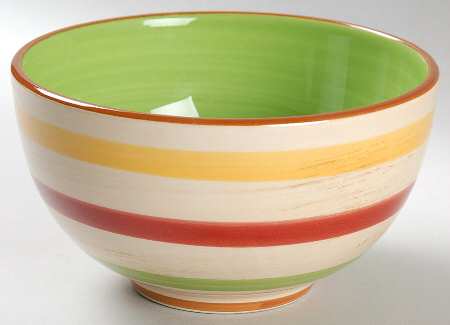Apple Stripes Soup/Cereal Bowl