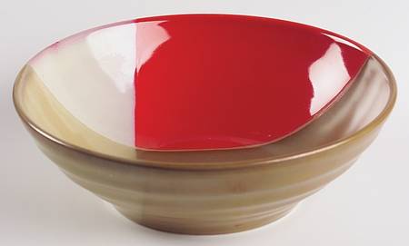 Gold Dust Red Soup/Cereal Bowl