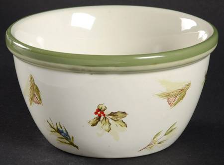 Holly Greens Fruit/Dessert (Sauce) Bowl