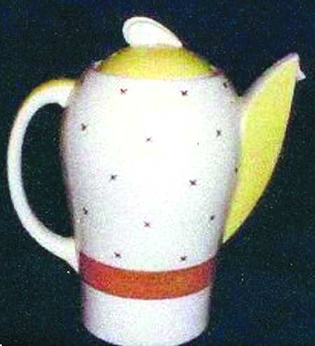 Tyrol Orange Yellow Coffee Pot & Lid