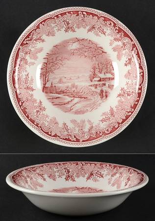 Winter's Eve Red (Camilla) Ascot Coupe Cereal Bowl