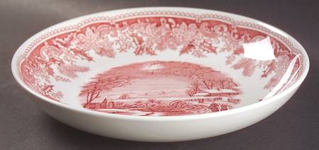 Winter's Eve Red (Camilla) 8" Individual Pasta Bowl