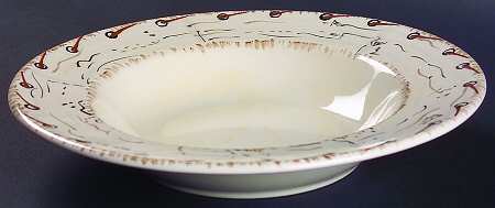Birch Bark Large Rim Soup Bowl
