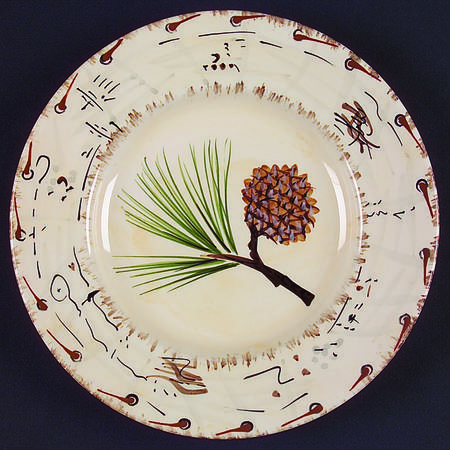 Birch Bark Accent Salad Plate