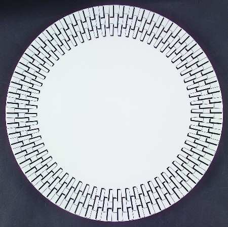 Foley Square Black 12" Chop Plate (Round Platter)