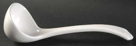 Whiteware Tureen Ladle