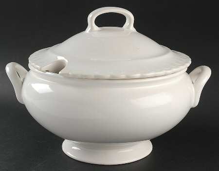 Whiteware Tureen &  Lid