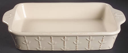 Sorrento Ivory 13"  Rectangular Baker