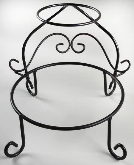 Sorrento Ivory Metal Stand for Large Chip and Dip (12" & 7" Bowls) by Signature
