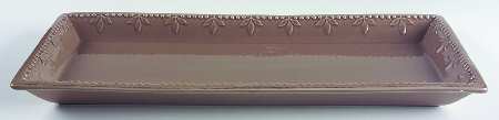 Sorrento Suede 18" Rectangular Serving Platter