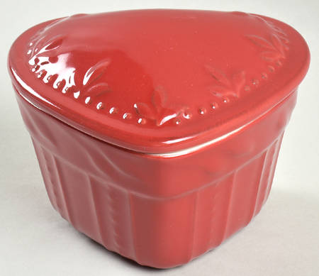 Sorrento Ruby Heart Shape Box & Lid